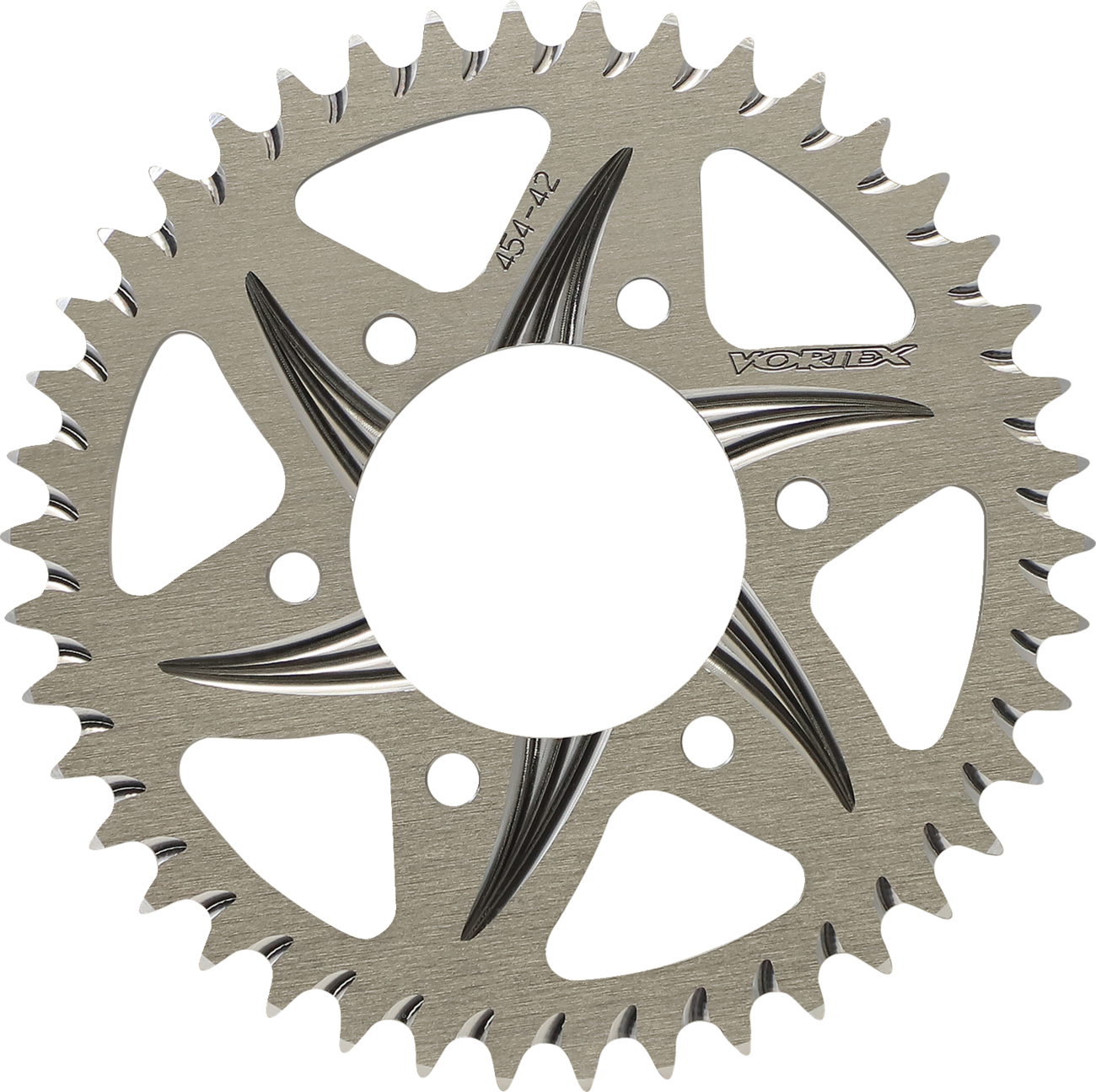 Vortex Rear Sprocket - Aluminum - 44 Tooth - Silver - Kawasaki