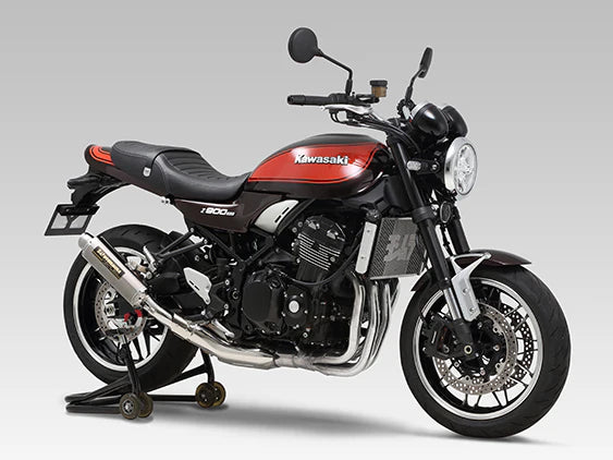 Yoshimura Z900rs/Cafe 2018-24 JMCA Brevis Stainless Slip-On W/ Stainless Sleeve