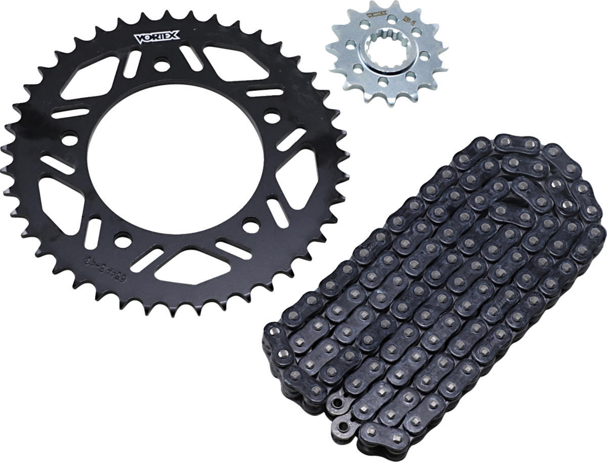 Vortex Chain And Sprocket Kit - HFRS - Black - Yamaha YZF-R1/M