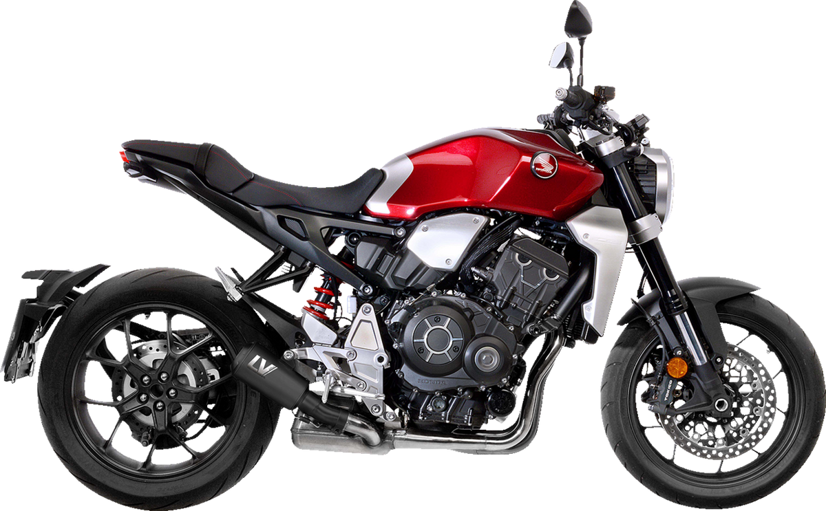 LeoVince LV-10 Slip-On Muffler - Black Stainless Steel - CB1000R