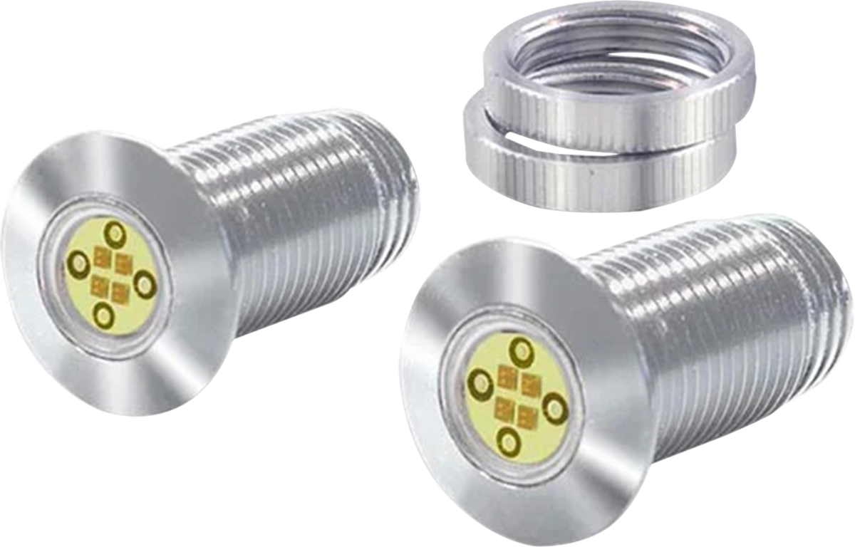 Paul Yaffe Bagger Nation Lightning Bolts LEDs - Chrome / White
