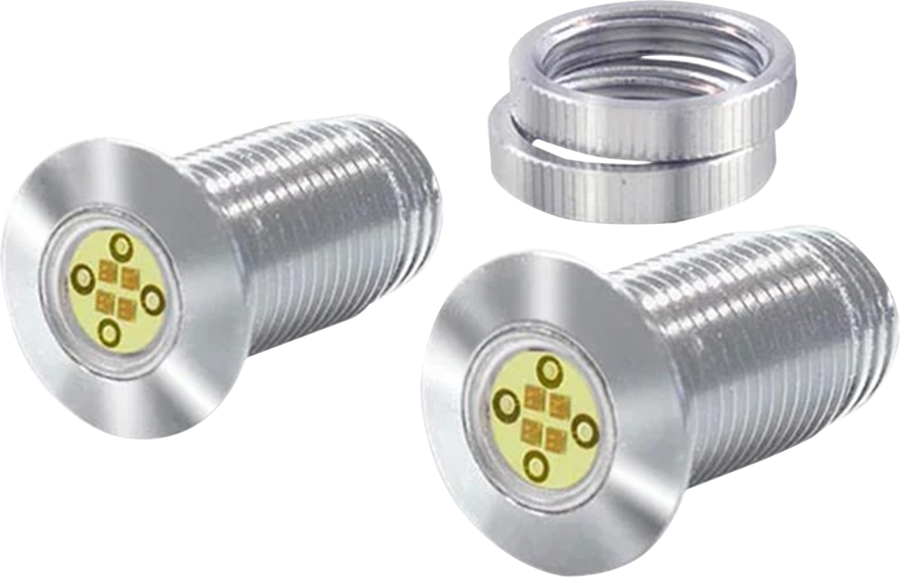 Paul Yaffe Bagger Nation Lightning Bolts LEDs - Chrome / White