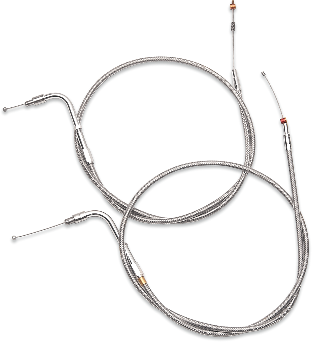 Barnett Stainless Steel Throttle Cable - +12" - '90-'95 Touring
