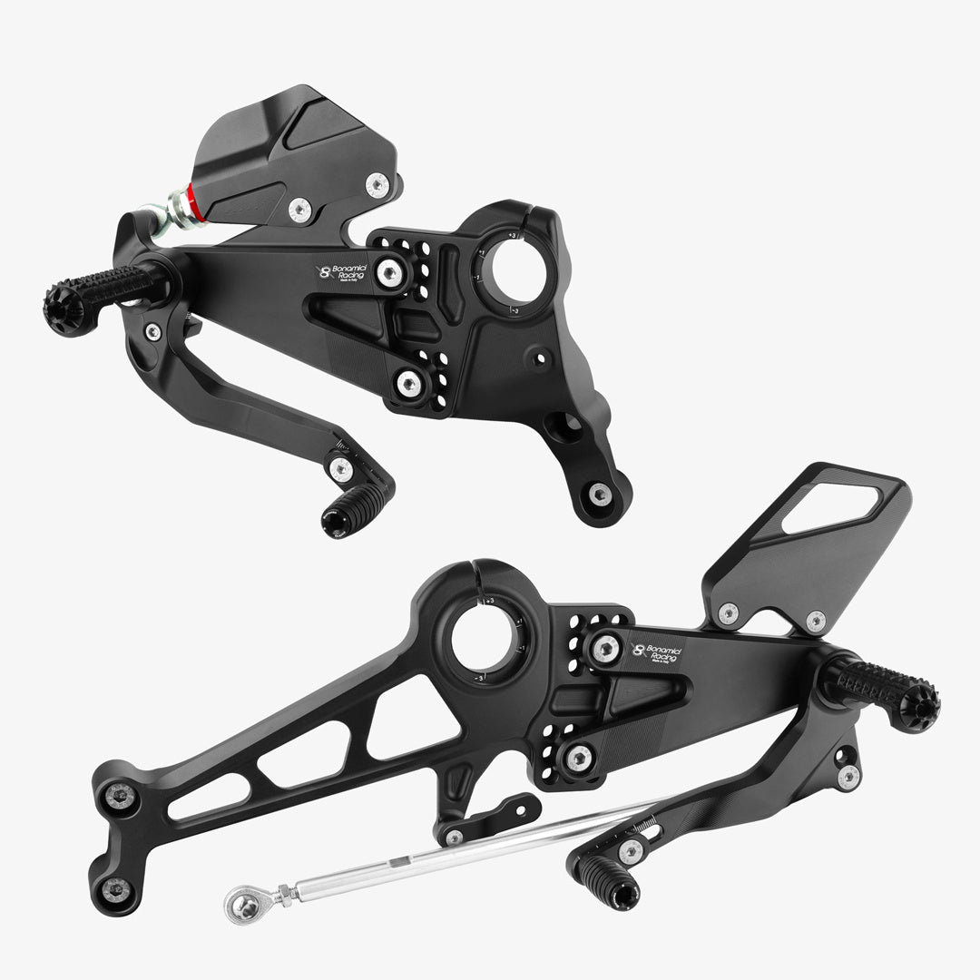 Bonamici Racing Adjustable Rearsets ”pista Evo”- Ducati Panigale V4 - V4s- V4R (2018/2026)