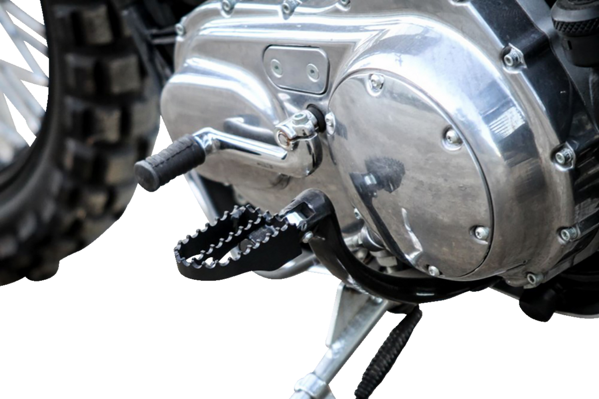 Burly Brand MX Foot Pegs - Driver/Passenger - Black
