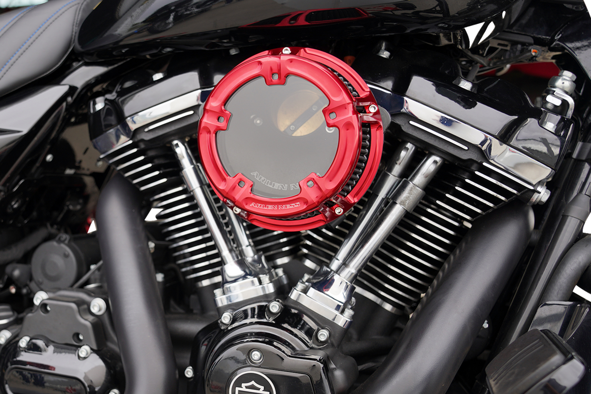 Arlen NESS Method™ Clear Series Air Cleaner - Red