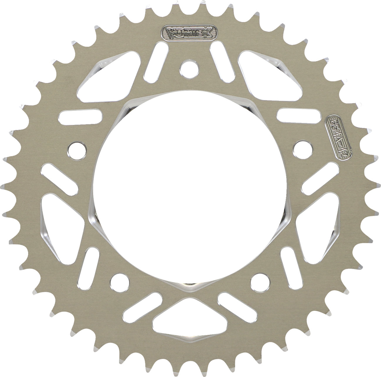 Vortex Aluminum Sprocket - Silver - Rear - 42 Tooth