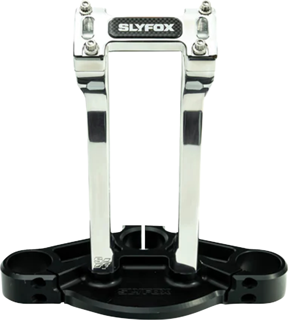 Slyfox Handlebar Riser Kit - Pullback - 1-1/8" Clamping - 10" Rise - Raw