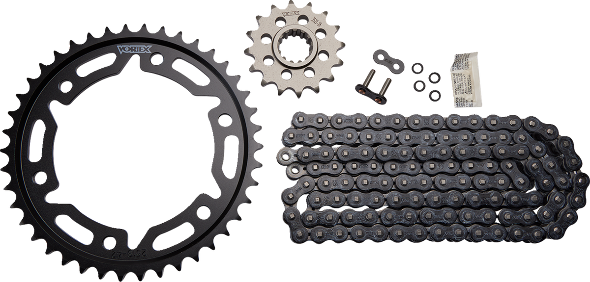 Vortex Chain And Sprocket Kit - WSS - Black - Honda CBR1000 RR