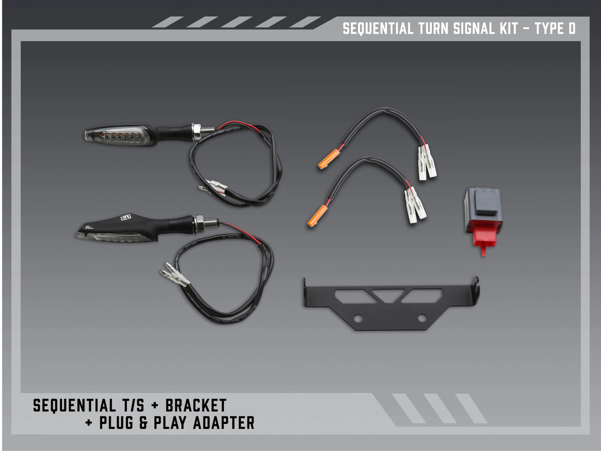 Yoshimura Type D Sequential Signal Kit For V2 Fender Eliminators