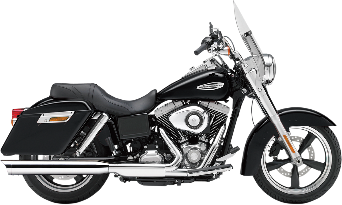 Cobra 4" Slip-On Muffler - Scalloped Tip - Chrome - '12-'16 FLD