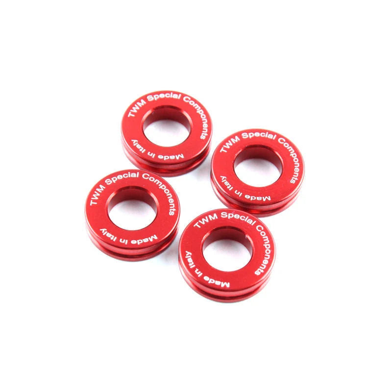 TWM CNC Aluiminum Caliper Spacers For Ducati Streetfighter V4 - Red