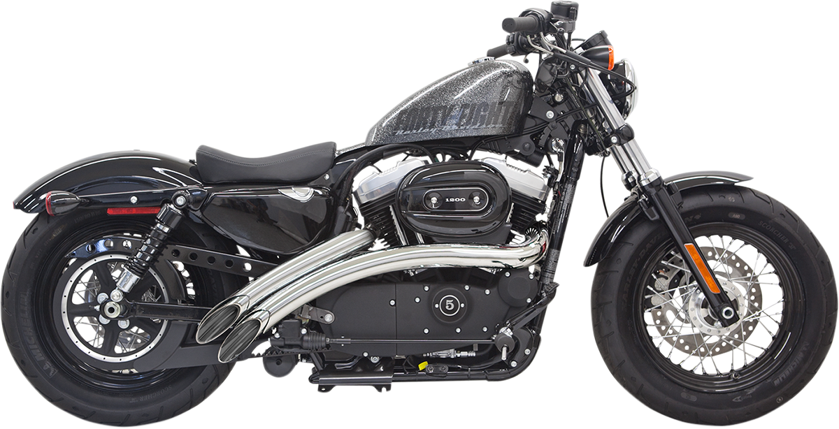 Bassani Xhaust Radial Sweepers Exhaust System - Chrome - XL