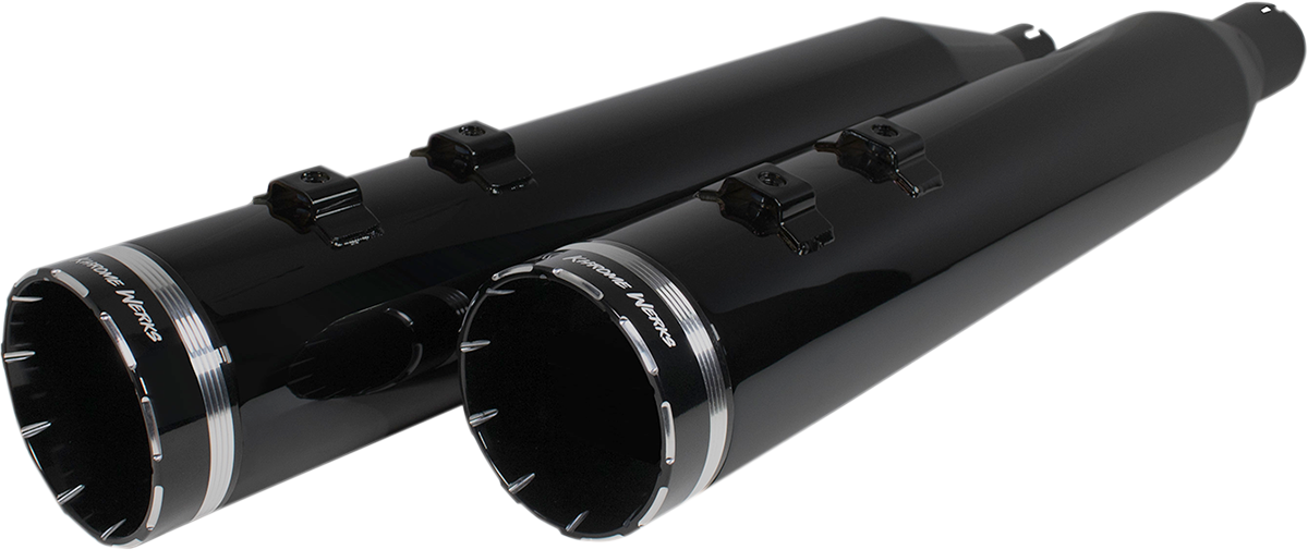 Khrome Werks 4-1/2" HP-Plus® Slip-On Mufflers - Obsidian Tracer