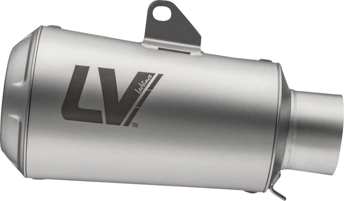 LeoVince LV-10 Slip-On Muffler - Matte / Natural