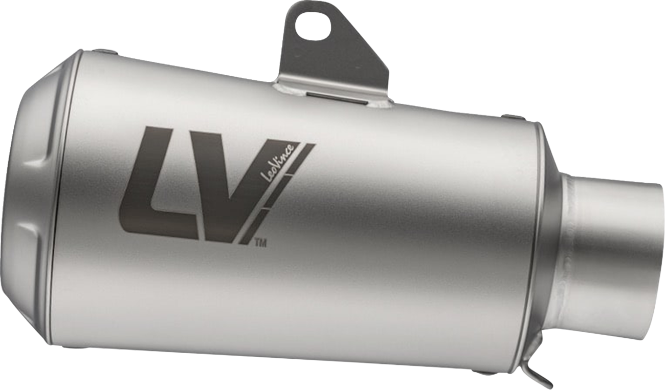 LeoVince LV-10 Slip-On Muffler - Matte / Natural
