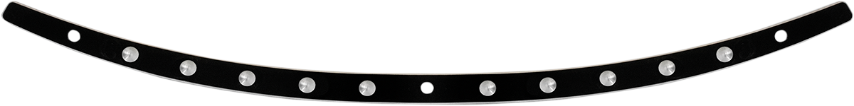 Memphis Shades Windshield Trim - Black - Dish - FLH