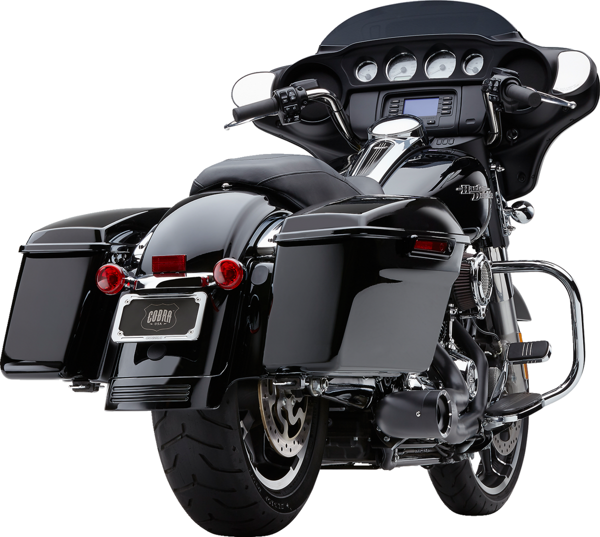 Cobra Turn Out 2-Into-1 Exhaust System - Black