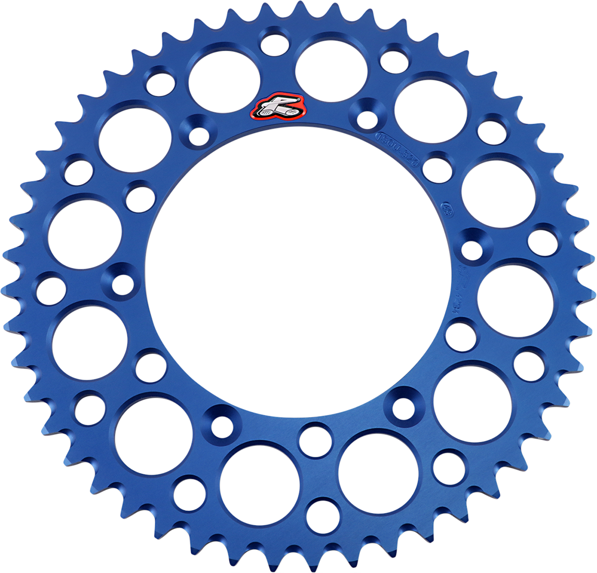 Renthal Rear Sprocket - Aluminum - 49 Tooth - Blue - Honda/Yamaha