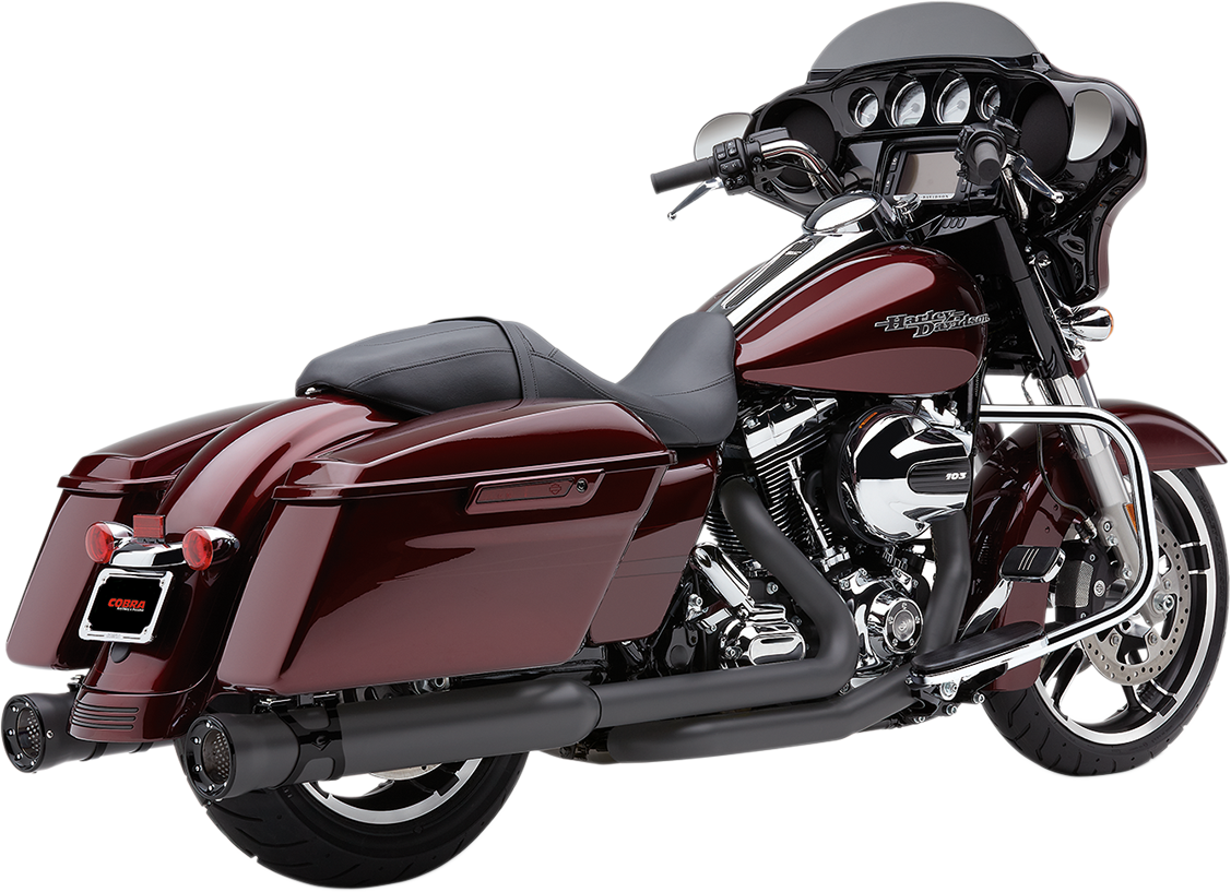 Cobra Race-Pro Slip-On Mufflers - 4-1/2" - Raven Black - FL