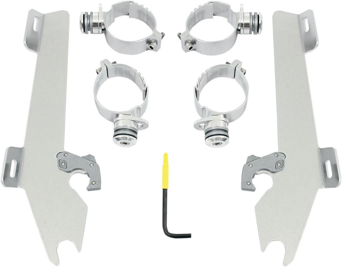Memphis Shades Batwing Trigger Lock Mounting Kit - M50 - Polished