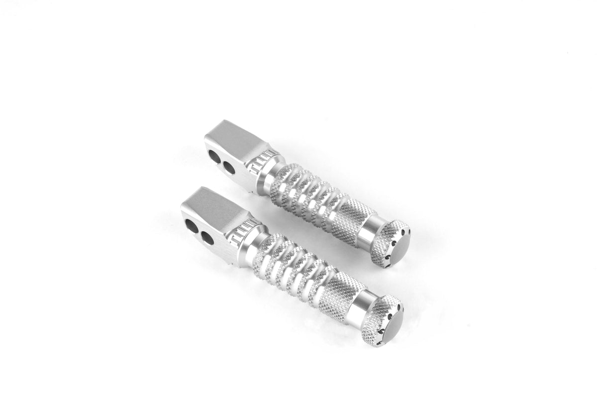 Gilles Tooling Replacement Footrests Sport, Pillion, Silver