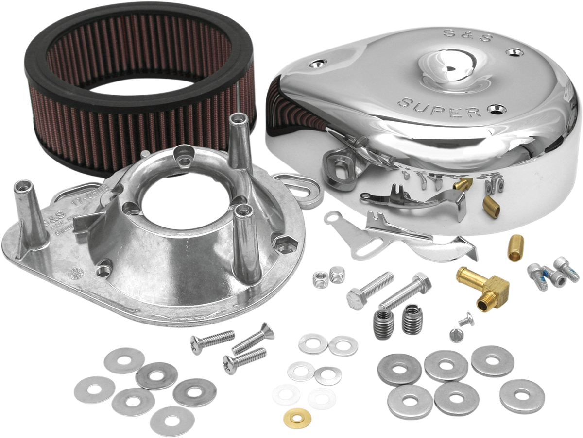 S&S Cycle Teardrop Air Cleaner Kit - Chrome