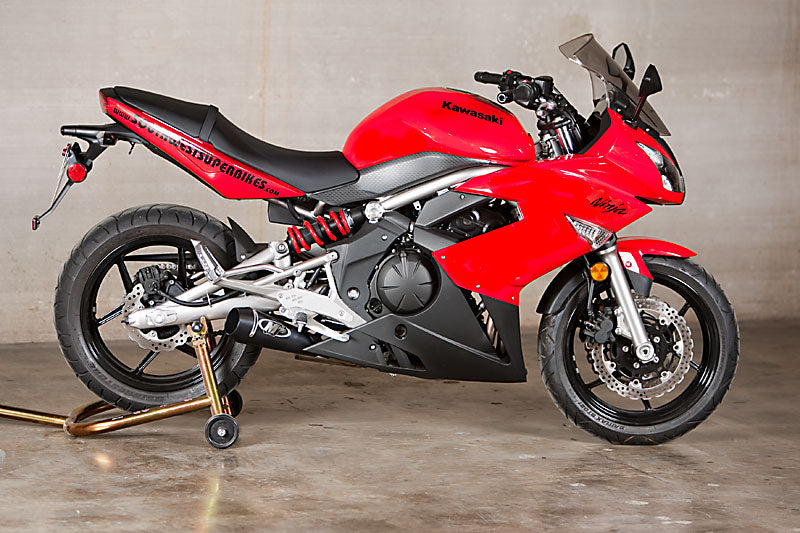 M4 Exhaust 2010 Ninja 650 Slip On with Black GP Canister