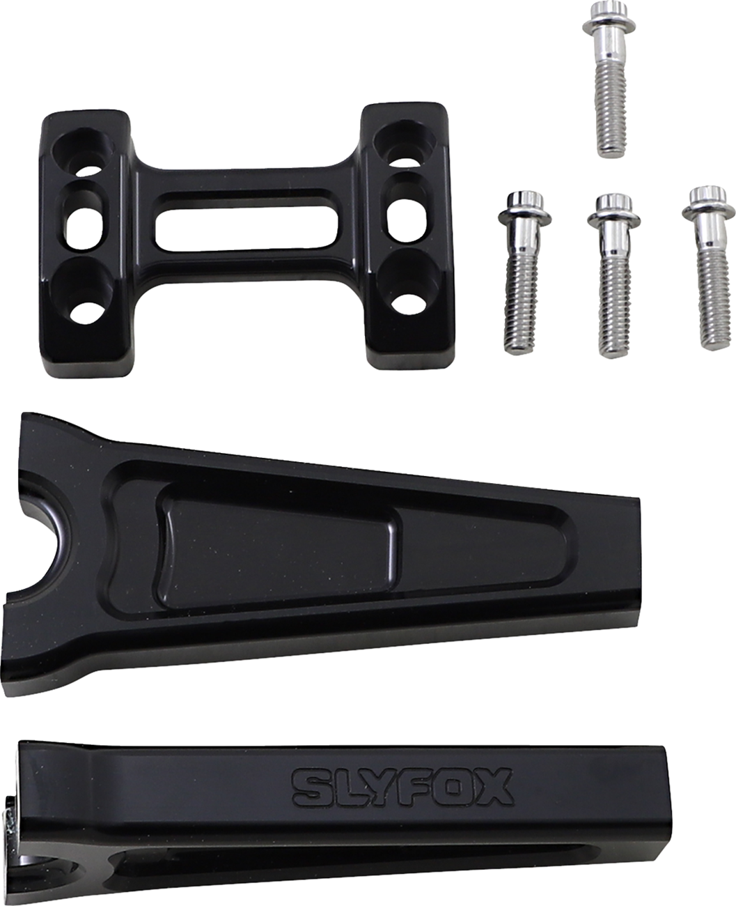 Slyfox Handlebar Riser Kit - Straight - 1" Clamping - 6" Rise - Black