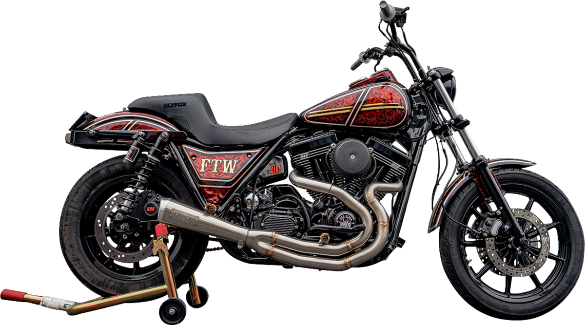 Slyfox Drifter Seat - Black Logo - Black Vinyl - Smooth - FXR '82-'00