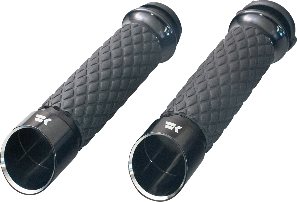 Khrome Werks Edge Grips - Custom Contour - Diamond - Black