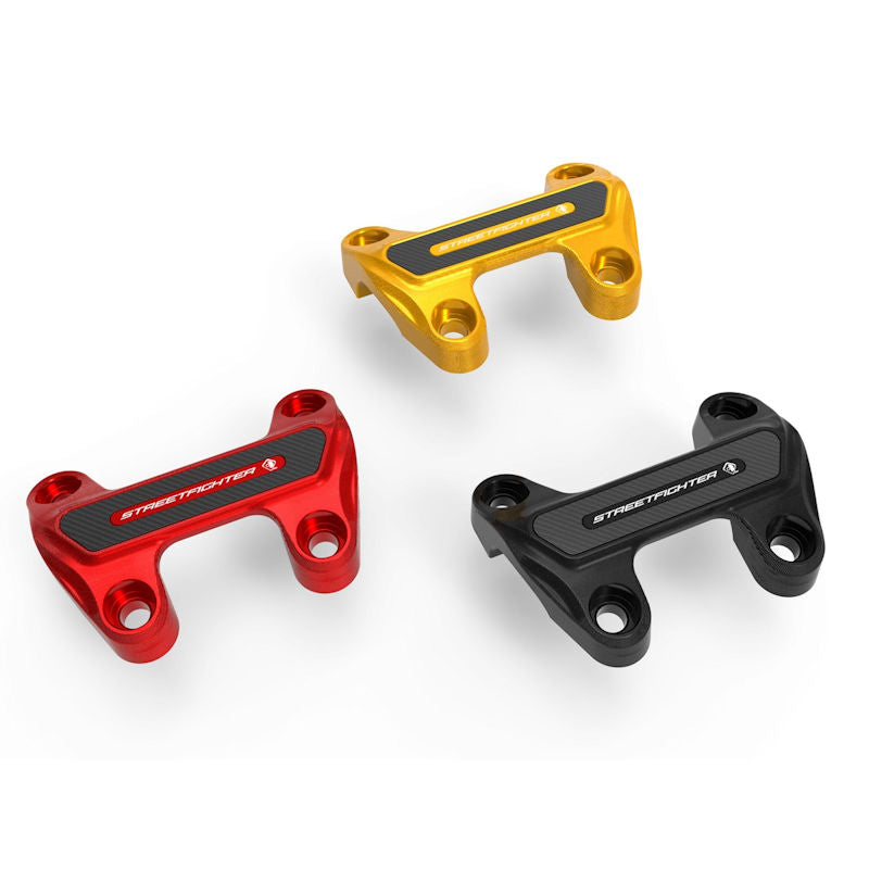 Ducabike DBK Carbon Fiber CNC 3D Handlebar Clamp Ducati Streetfighter V4 V4S
