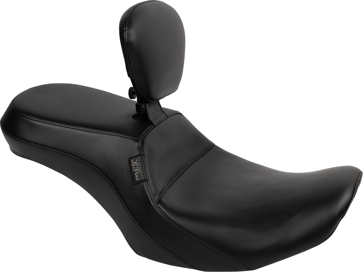 Le Pera Outcast Seat - With Backrest - Plain - FLH/FLT '23-'25