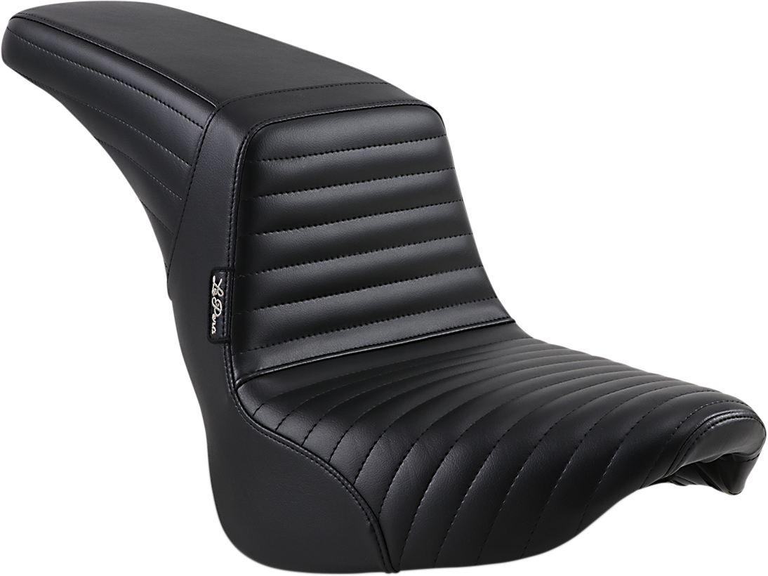 Le Pera Kickflip Seat - Pleated - Black - Softail '18-'23