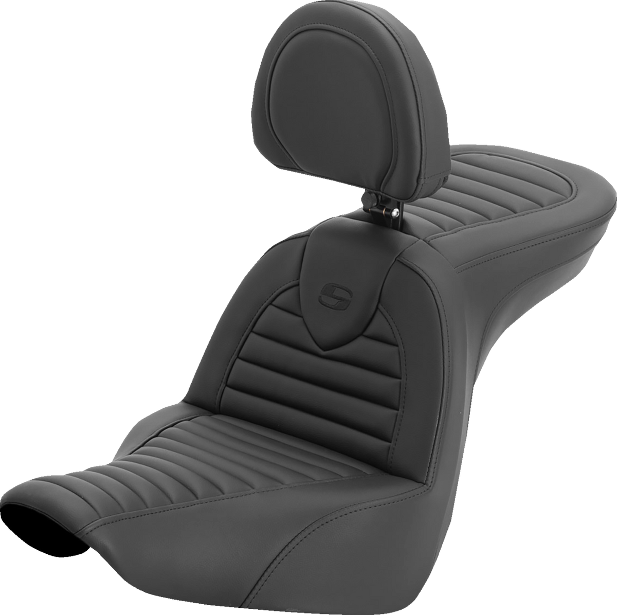Saddlemen Roadsofa™ Seat - With Backrest - Tuck-N-Rolll - FL/FX '18-'26