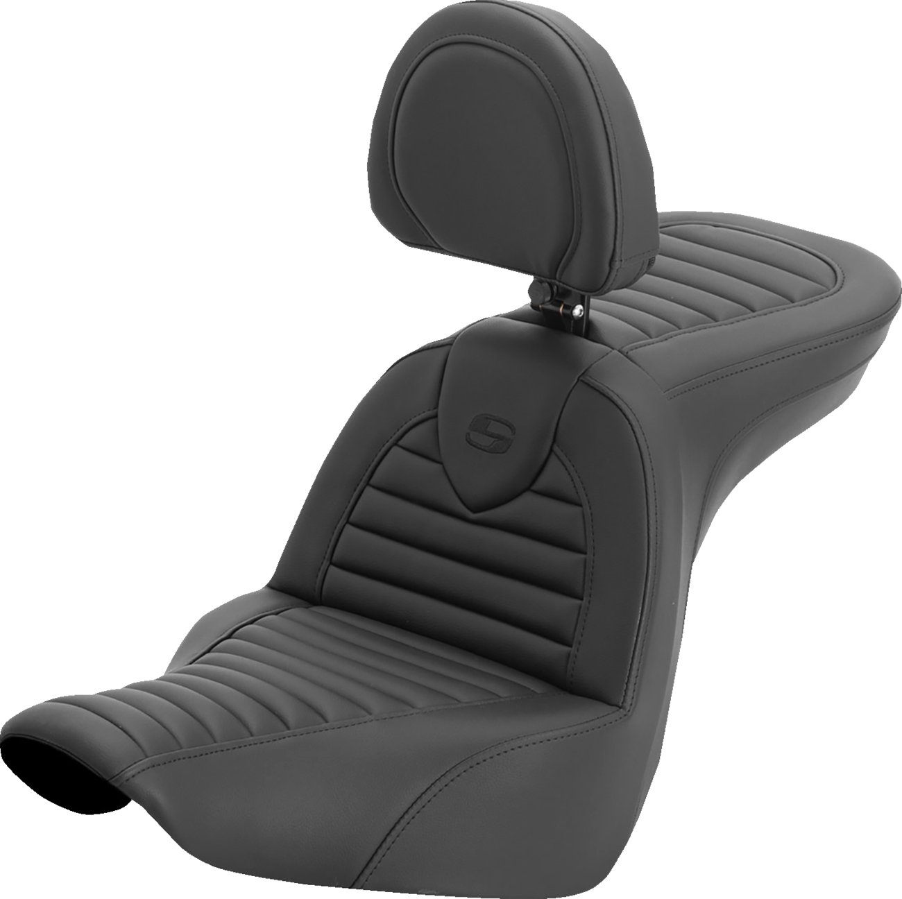 Saddlemen Roadsofa™ Seat - With Backrest - Tuck-N-Rolll - FL/FX '18-'26