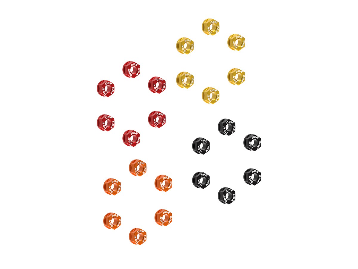 6DSB04 - NUTS SET REAR SPROCKET CARRIER M8x1.25