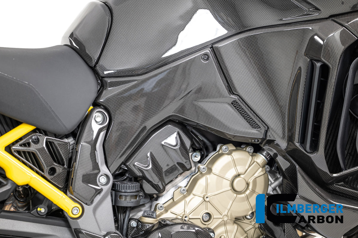 Ilmberger Carbon Upper Frame Cover Right Carbon Glossy Ducati Multistrada V4 2025
