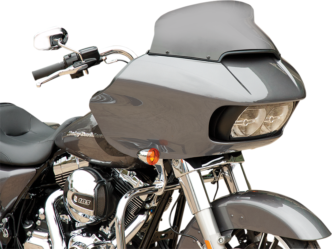 Memphis Shades Spoiler Windshield - 6-1/2" - Dark Smoke - FLTR