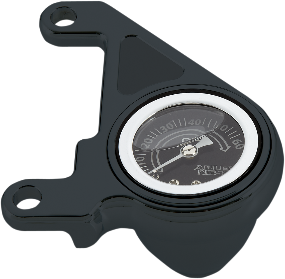 Arlen NESS Oil Pressure Gauge Kit - Radius - Black - HD '99-'17