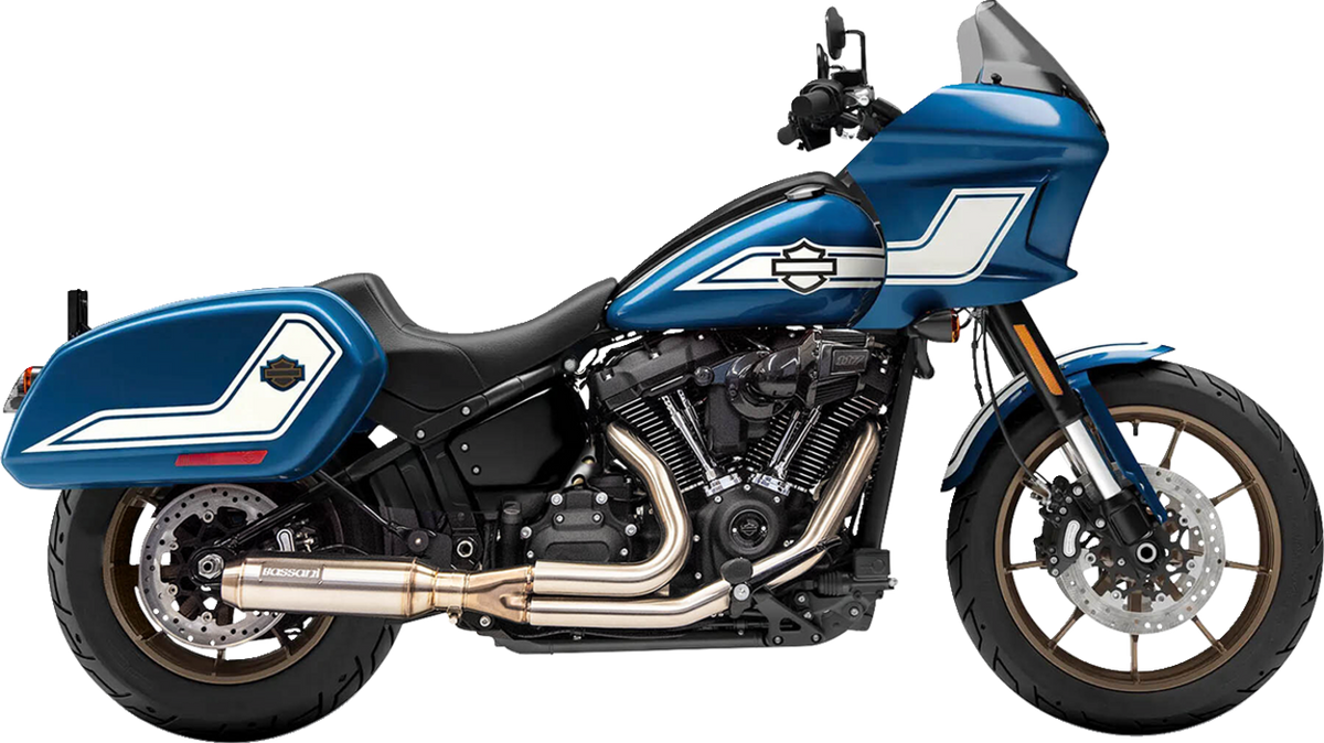 Bassani Xhaust 2-Into-1 Stainless Exhaust System With 4" Super Bike Muffler