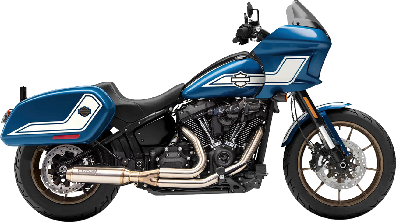 Bassani Xhaust 2-Into-1 Stainless Exhaust System With 4" Super Bike Muffler