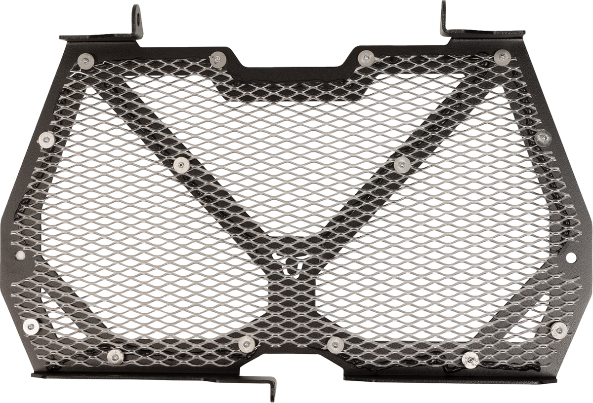 SW-Motech Radiator Guard - Black/Silver - Kawasaki