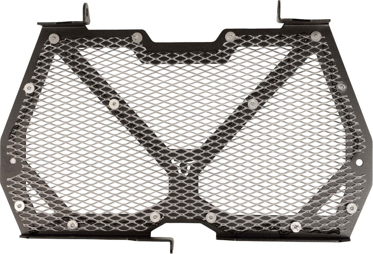 SW-Motech Radiator Guard - Black/Silver - Kawasaki