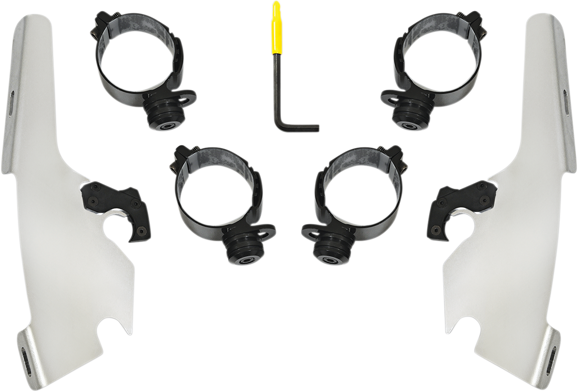 Memphis Shades Fats/Slim Mounting Kit - Polished - FLFB