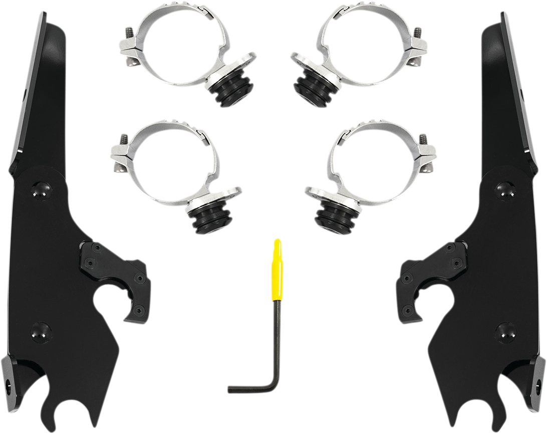 Memphis Shades Batwing - Mounting Kit - Black - XL