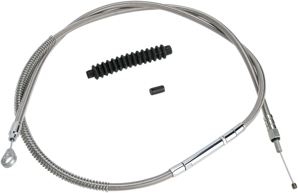 Barnett High-Efficiency Stainless Steel Clutch Cable For Harley-Davidson - +6" - '89-'06 Touring