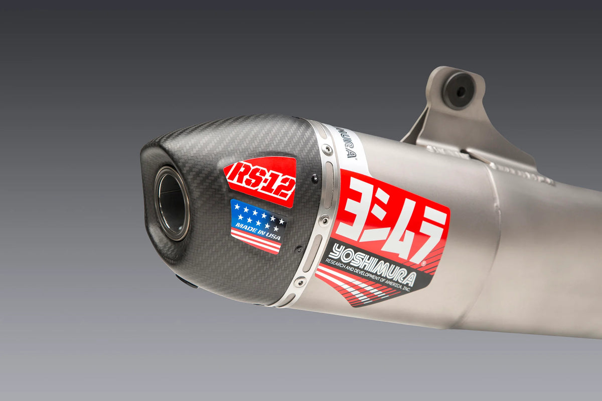 Yoshimura CRF250R/RX 22-24 RS-12 Titanium Full Exhaust, W/ Titanium Muffler