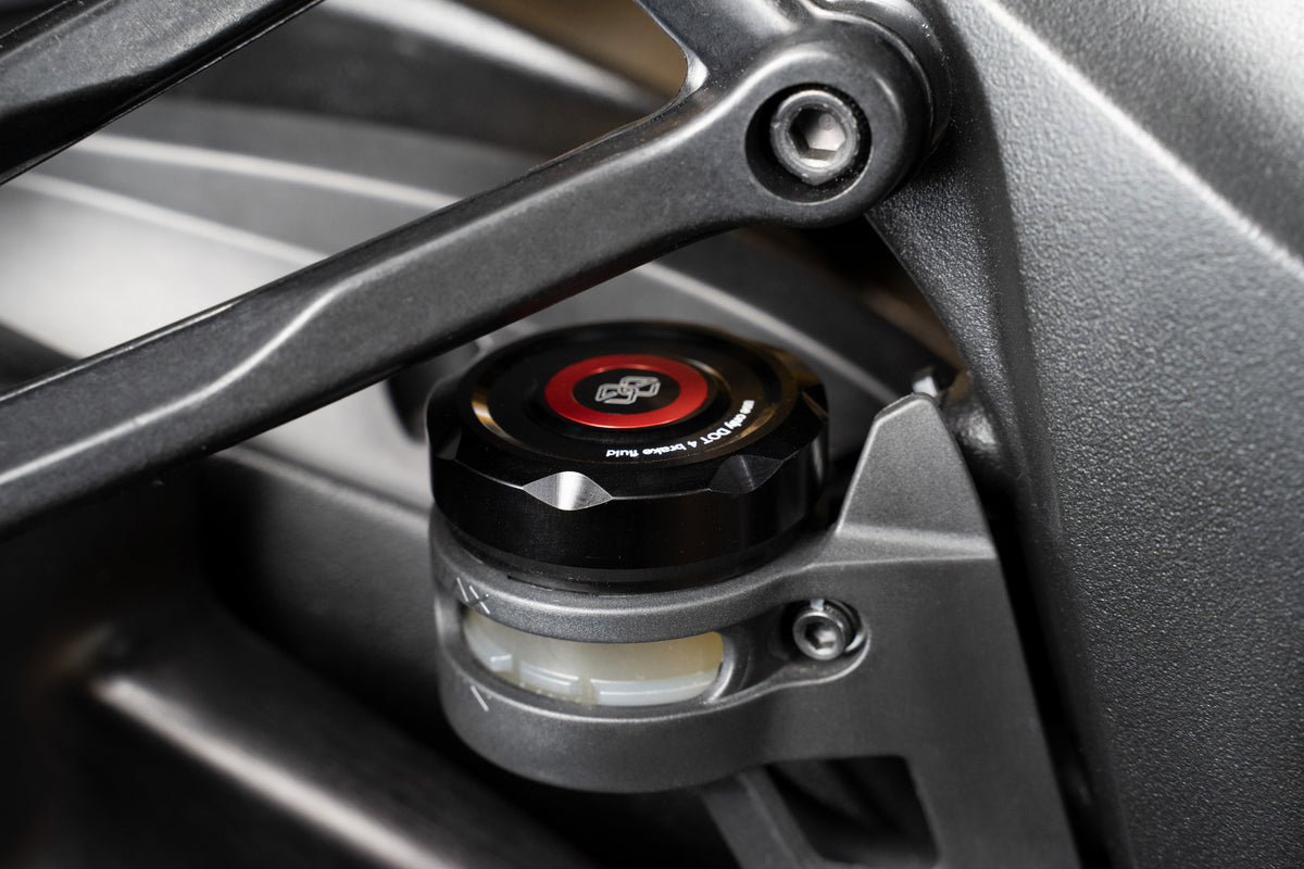 Gilles Tooling Rear Brake Fluid Reservoir Cover Black