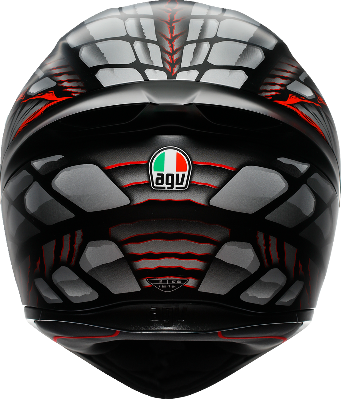 AGV K1 S Helmet - Lyzard - Matte Black/Gray/Red - Small
